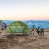 84.6*34.5*49.2in military green camping tent with tent storage bag and camp bed