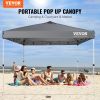 VEVOR Pop Up Canopy Tent, 10 x 10 ft, 250 D PU Silver Coated Tarp, with Portable Roller Bag