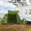 84.6*34.5*49.2in military green camping tent with tent storage bag and camp bed