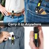 Mini Led Flashlight With Storage Box Portable Rechargeable Zoom