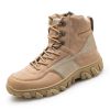 New Men's Military Boots High Top Outdoor Hiking Shoes